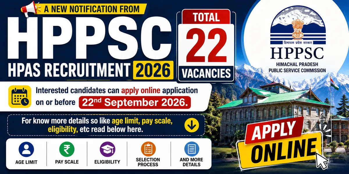 HPPSC HPAS Recruitment 2026 - Apply Online
